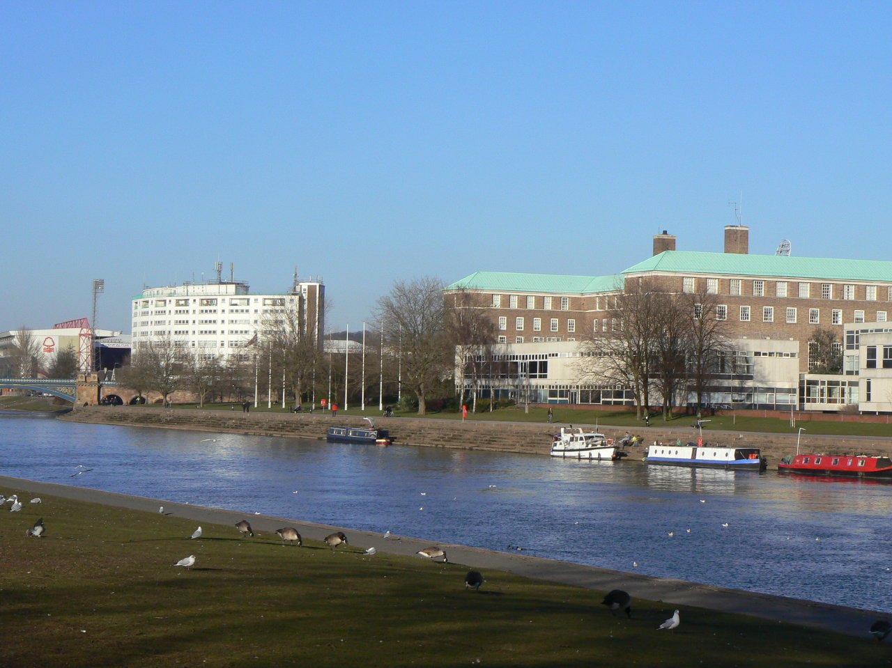 Council offices beside the River Trent in Nottinghamshire